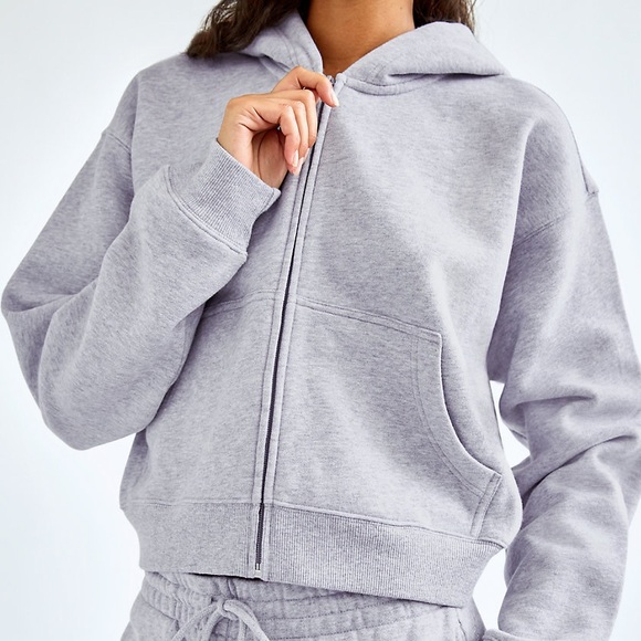 Aritzia Cozy Fleece Boyfriend Boxy Zip Hoodie - Picture 2 of 2